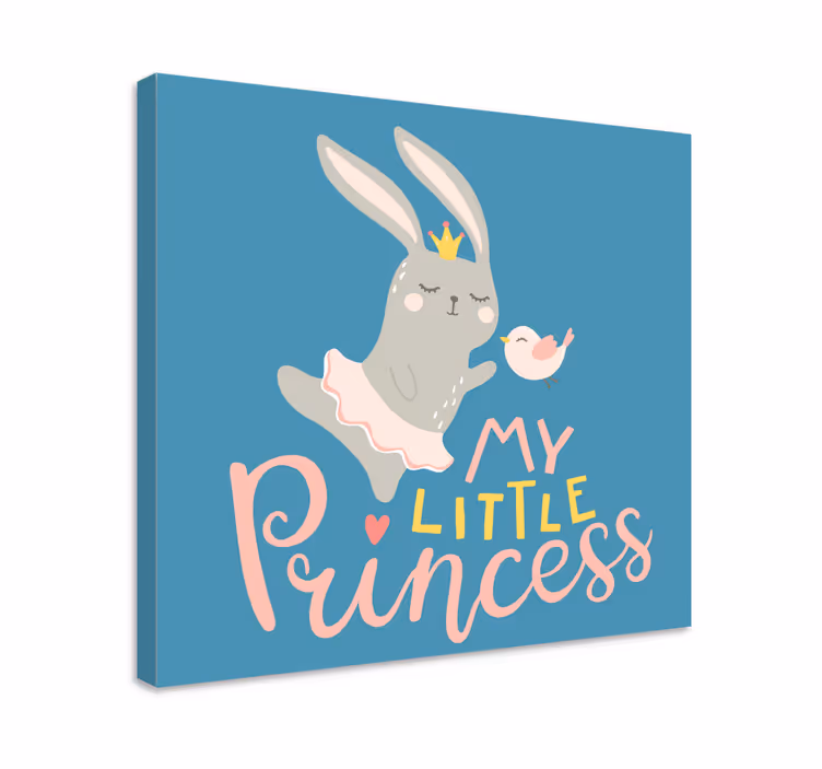 Quadro com veados princesa coelha fofa - TenStickers