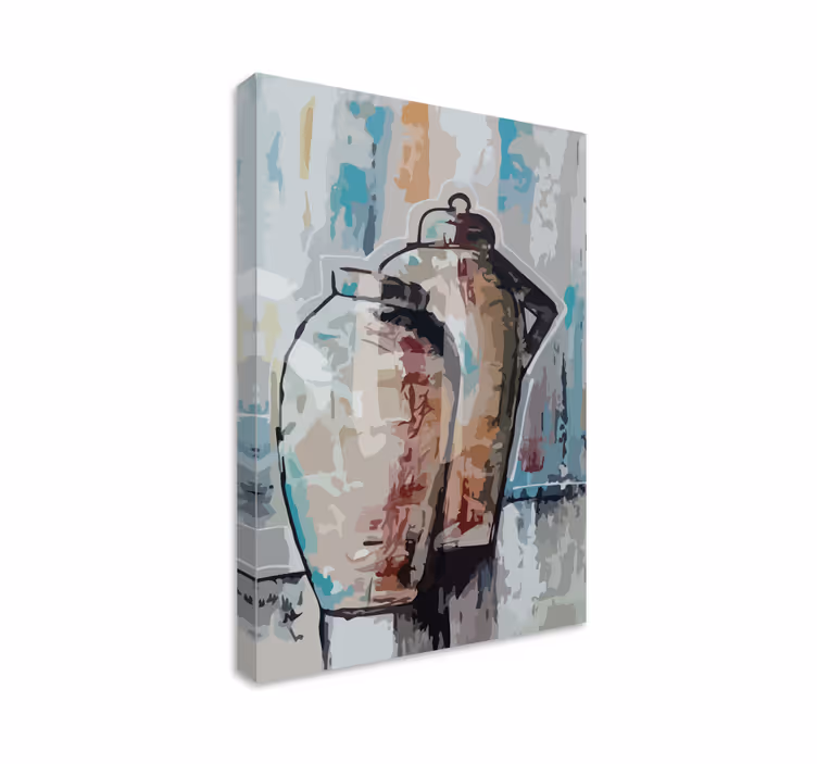 Quadro decorativo ornamental vasos de barro vintage - TenStickers