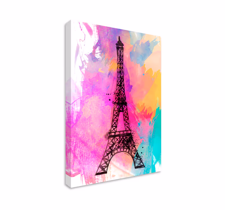 Quadro de cidade silhueta da torre eiffel - TenStickers
