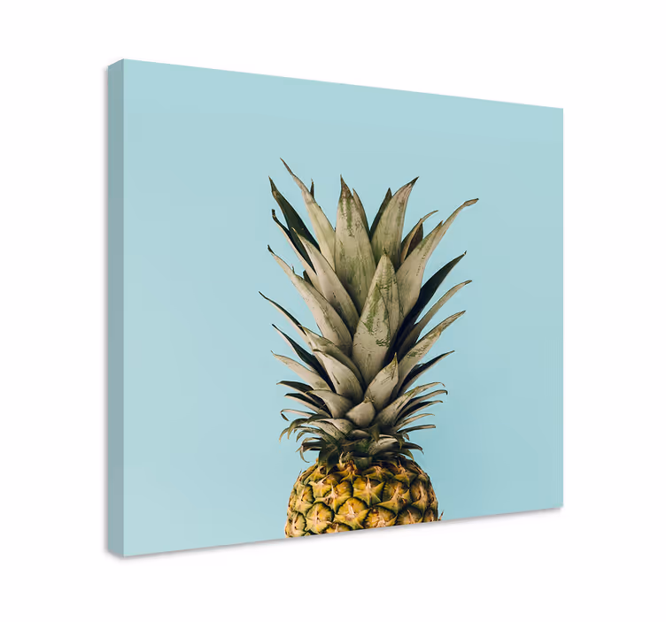 Quadro decorativo de vinícola vista superior de abacaxi - TenStickers