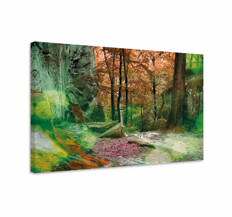 Quadro de árvores Floresta verde - TenStickers
