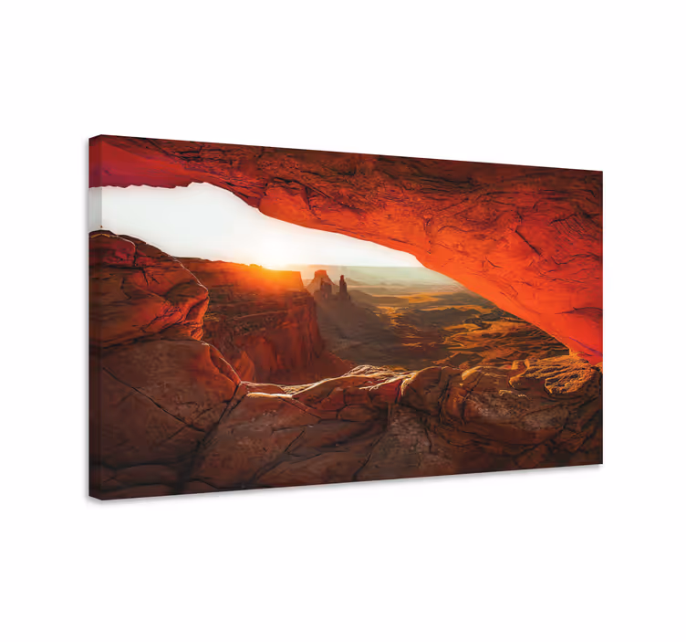 Quadro de paisage vista deslumbrante do pôr do sol - TenStickers