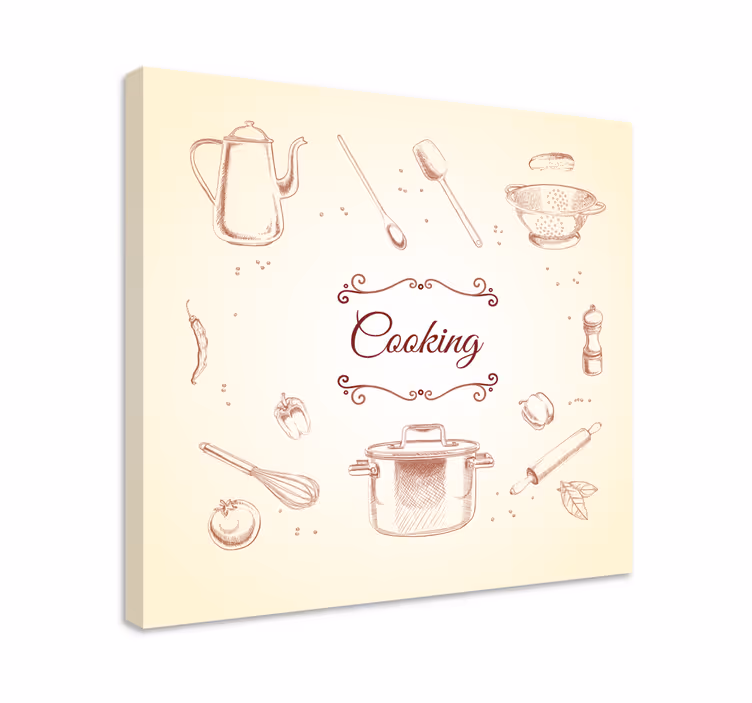 Quadro rústico Utensílio de cozinha rústico - TenStickers