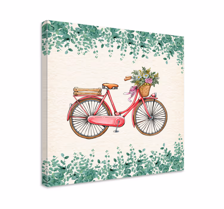 Quadro rústico Bicicleta vintage rústica - TenStickers
