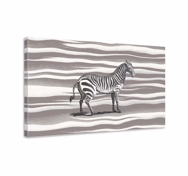 Quadro animais Escala de cinza vintage - TenStickers