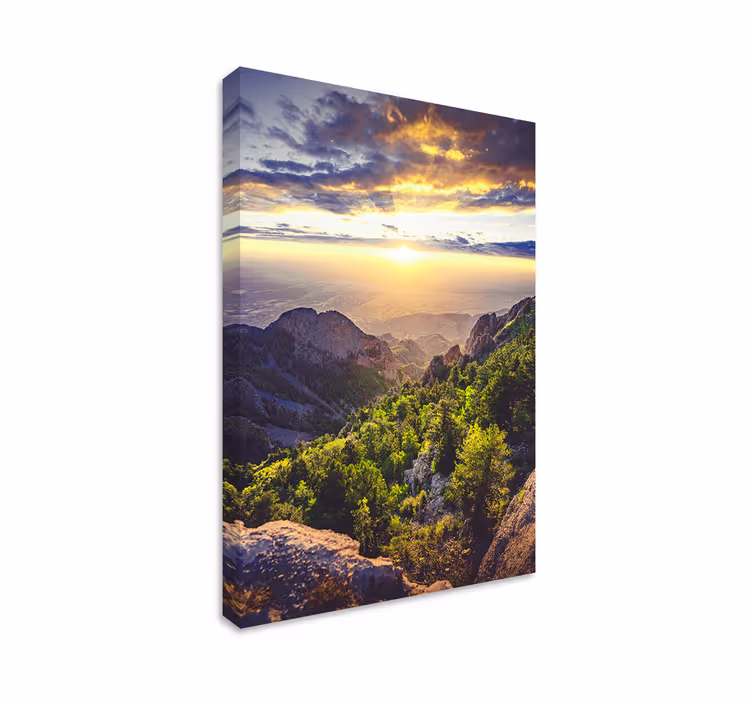 Quadro de paisage Nascer do sol na montanha - TenStickers