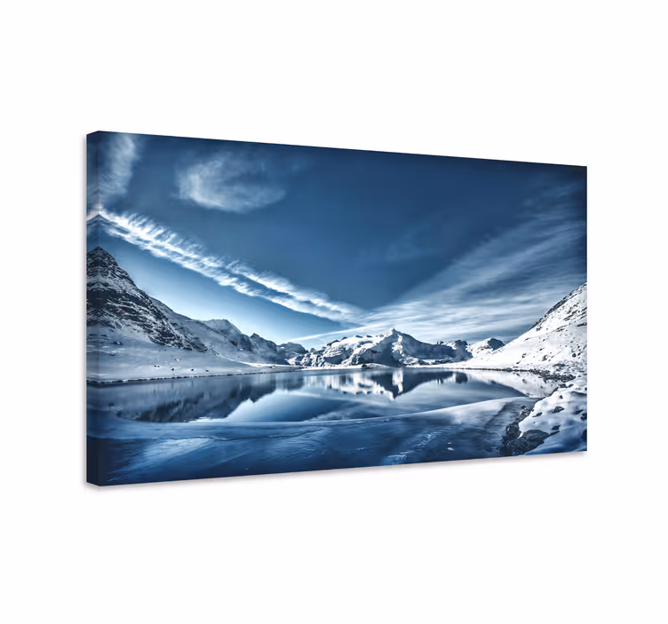 Quadro de paisagem reflexo de montanha - TenStickers