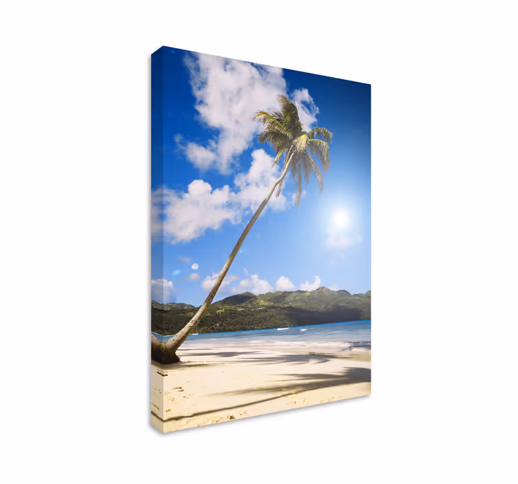 Quadro de paisage oásis de praia tropical - TenStickers