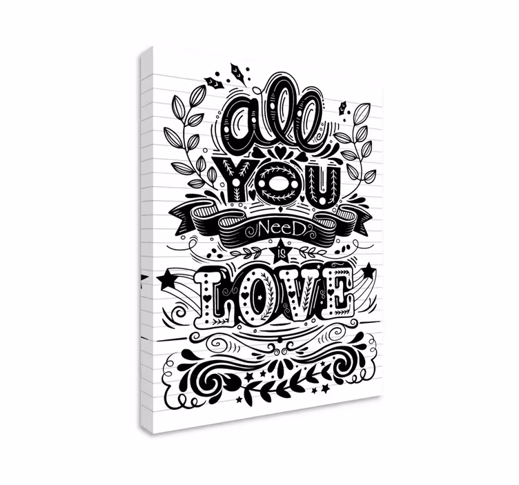 Quadro frase motivacional Frase de amor - TenStickers