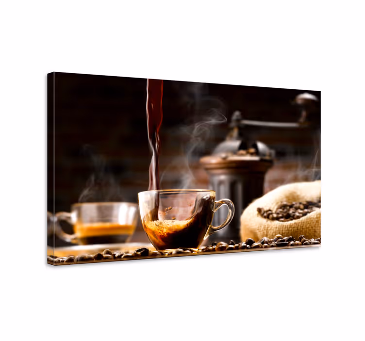 Quadro para cozinha Café com cozinha moderna - TenStickers