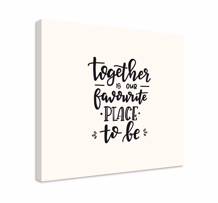 Quadro para quarto Citação de frase de texto - TenStickers