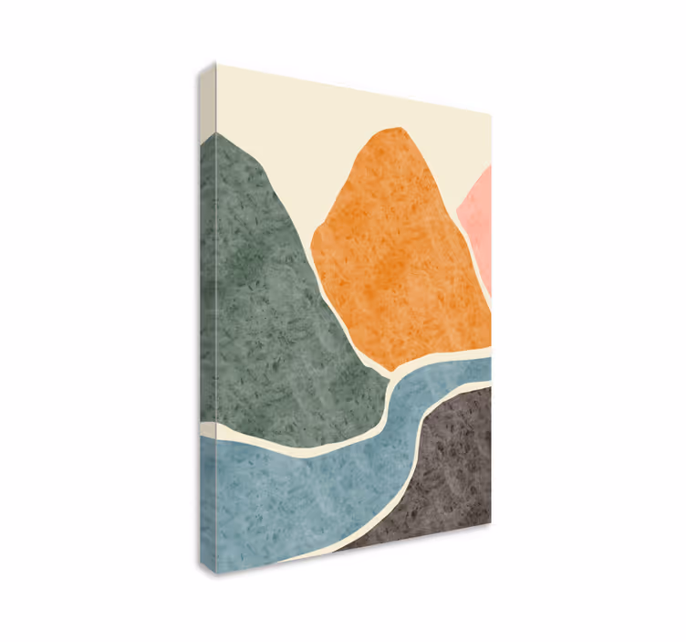 Quadro decorativo para sala Pintura moderna abstrata - TenStickers