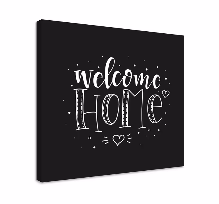 Quadro para hall de entrada Bem-vindo a casa - TenStickers