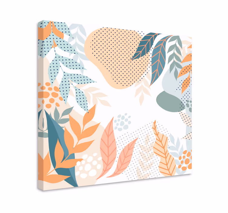 Quadro para hall de entrada Flores abstratas - TenStickers
