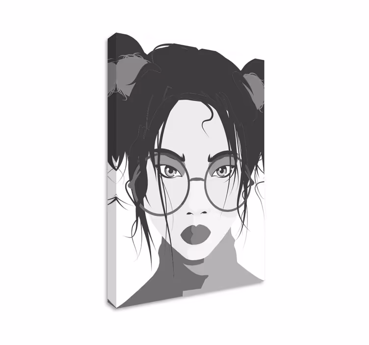 Quadros decorativos personagens mulher jovem estilosa - TenStickers