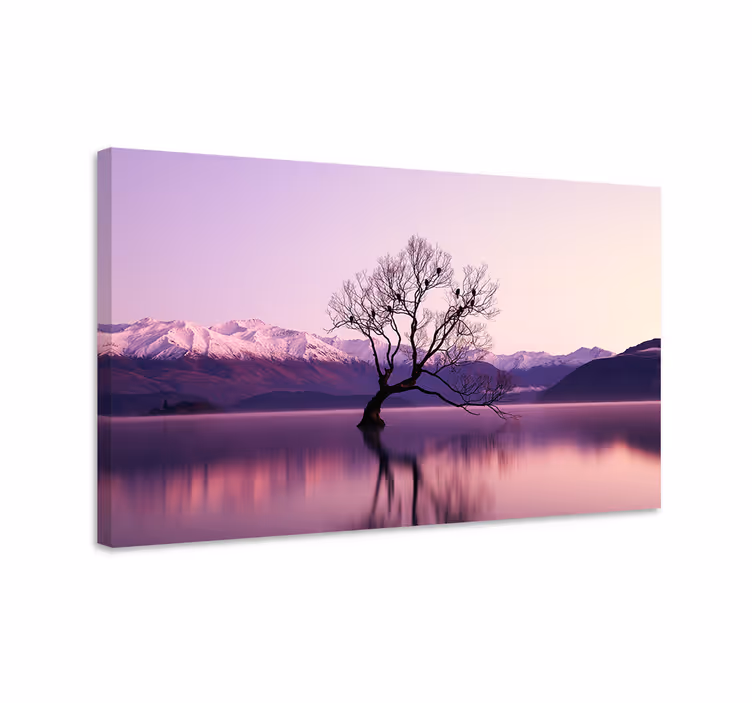Quadro de árvores árvore de outono com corvos - TenStickers