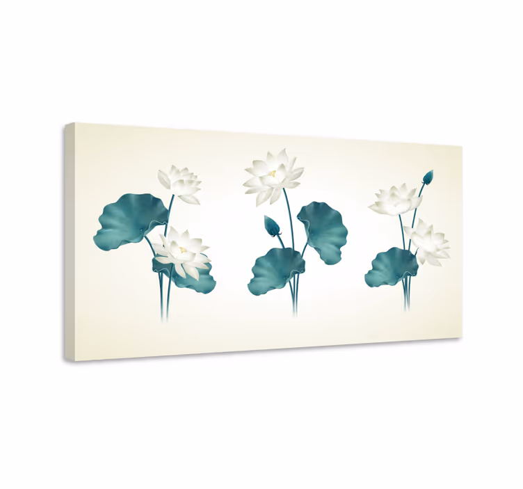 Quadro para cabeceira Flor de lotus - TenStickers