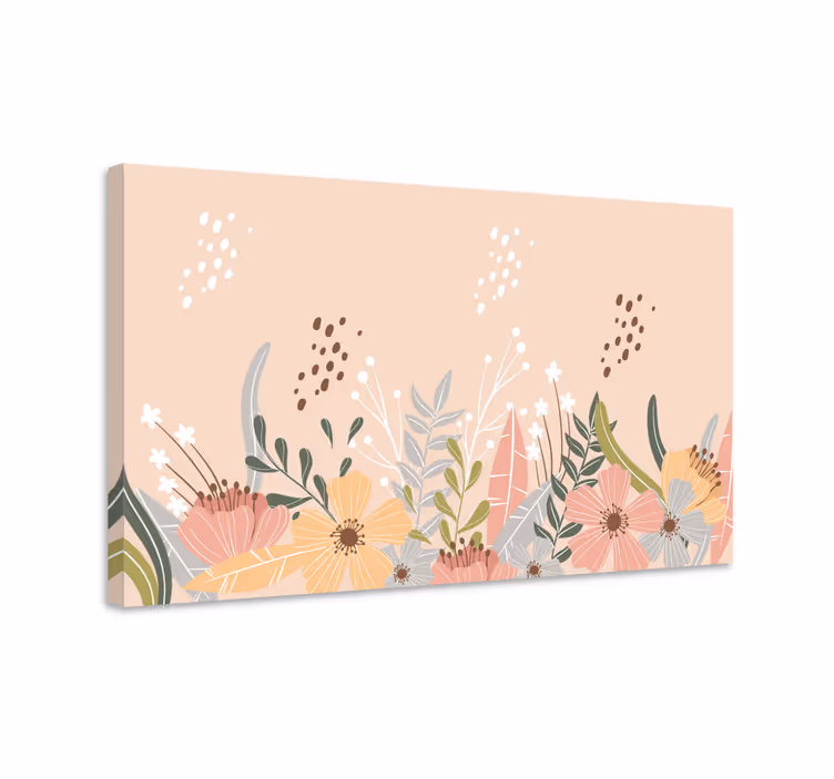 Quadro de flores Padrão de flores - TenStickers