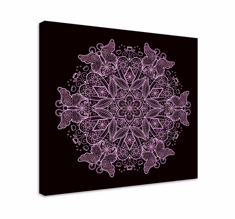 Quadro de borboletas Mandala de borboleta - TenStickers