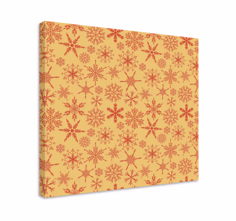 Quadro de paisage padrão de flocos de neve - TenStickers