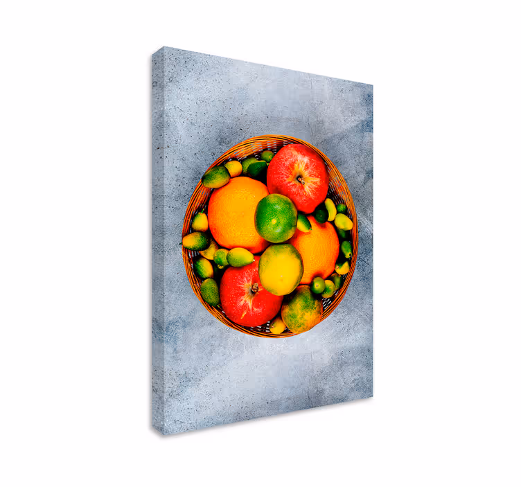 Quadro de vinícola Fruteira colorida - TenStickers