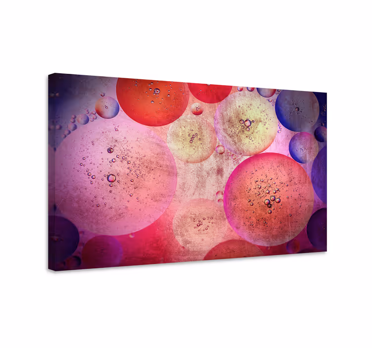 Quadro decorativo abstrato formações de padrões de bolhas - TenStickers