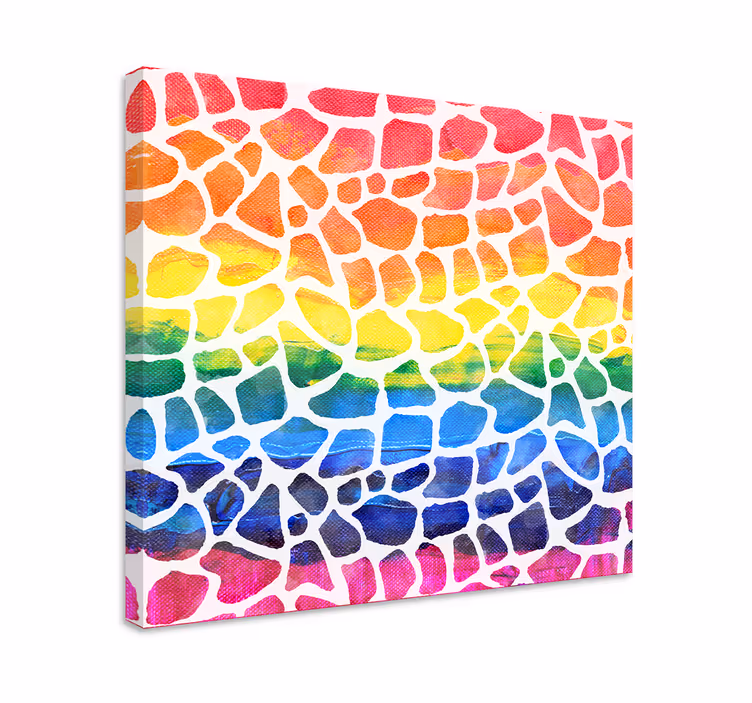 Quadro decorativo de vinícola arranjo mosaico vibrante - TenStickers
