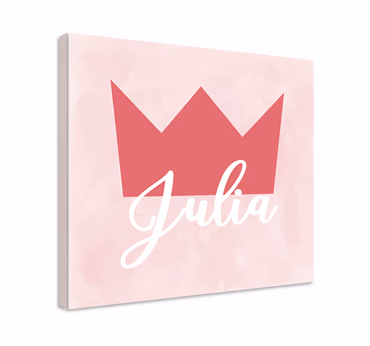 Quadro mapa mundi personalização coroa julia - TenStickers