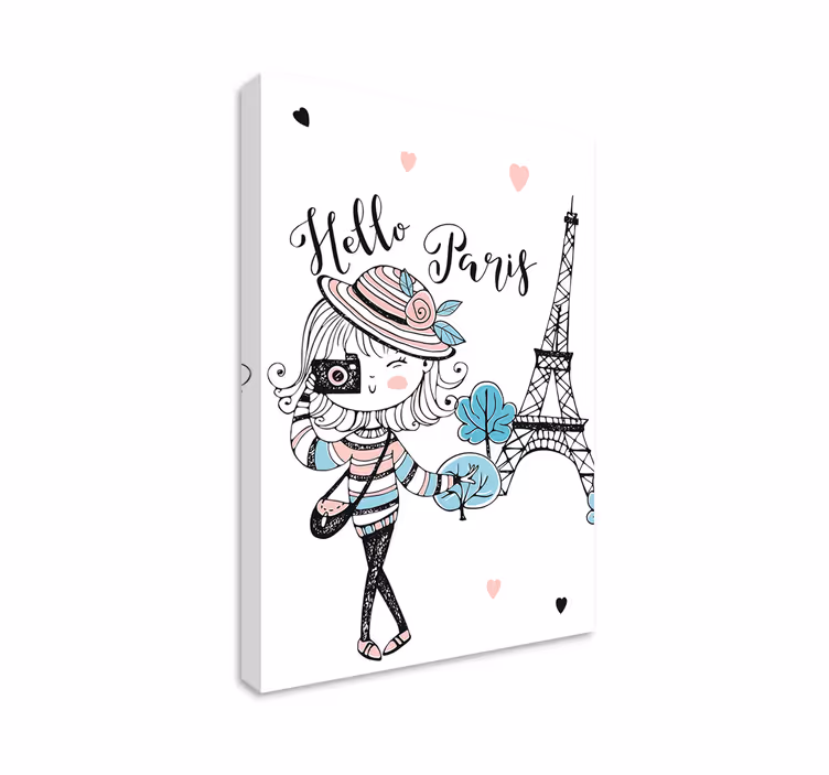 Quadro juvenil Jovem paris - TenStickers