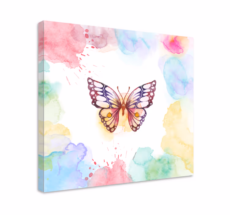 Quadro de borboletas Multicolor artístico - TenStickers