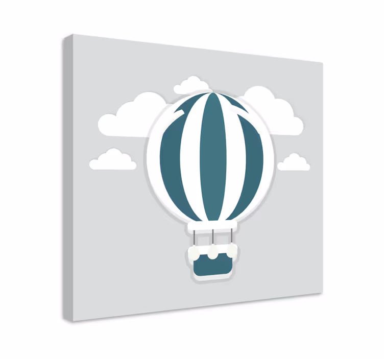 Quadros para quarto infantil balão de ar quente - TenStickers