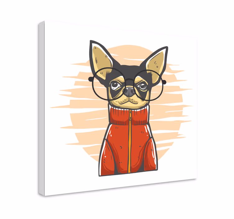 Quadro de cães retrato estiloso de cães - TenStickers
