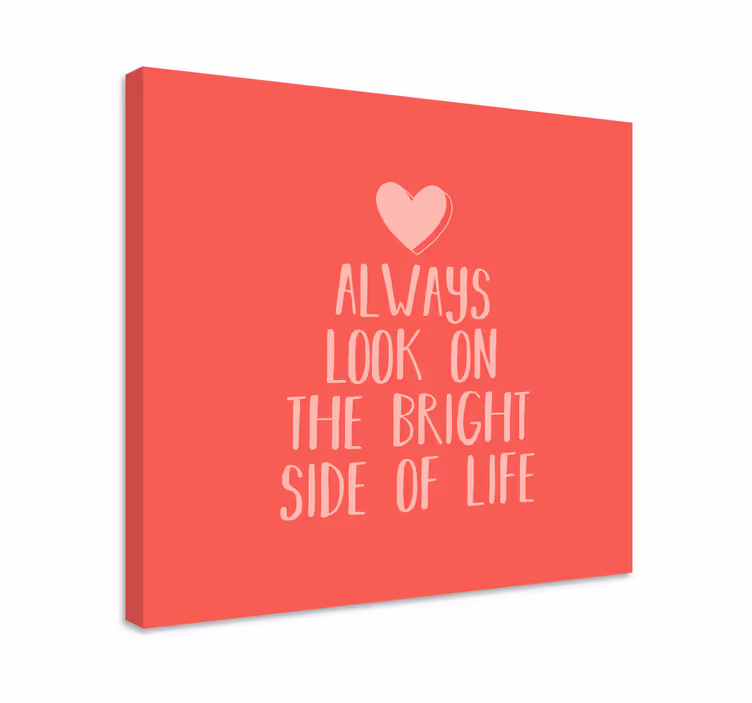 Quadro com letras mensagem de perspectiva positiva - TenStickers