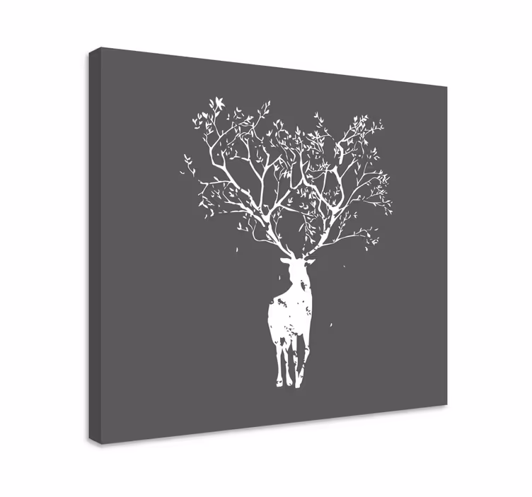 Quadro de veados Veado de árvore - TenStickers