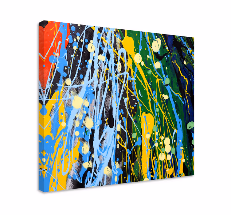 Quadro de arte Respingo da cor do arco-íris da arte - TenStickers