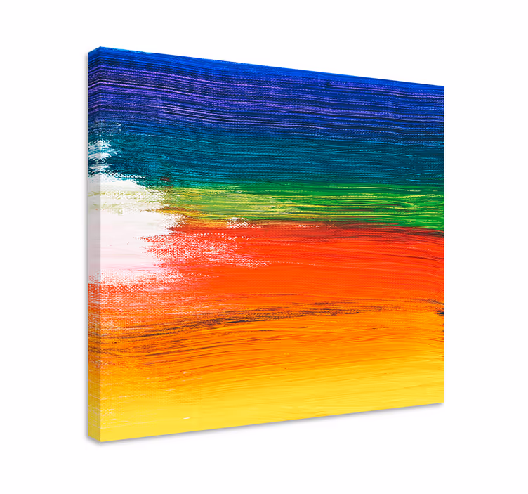 Quadro decorativo abstrato listras abstratas coloridas - TenStickers