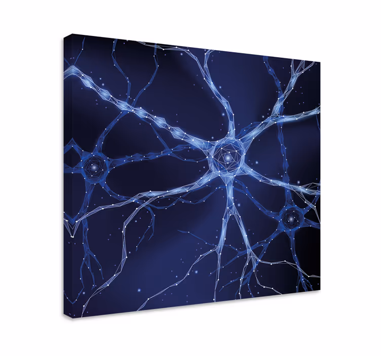 Quadro abstrato Neurônios cerebrais - TenStickers