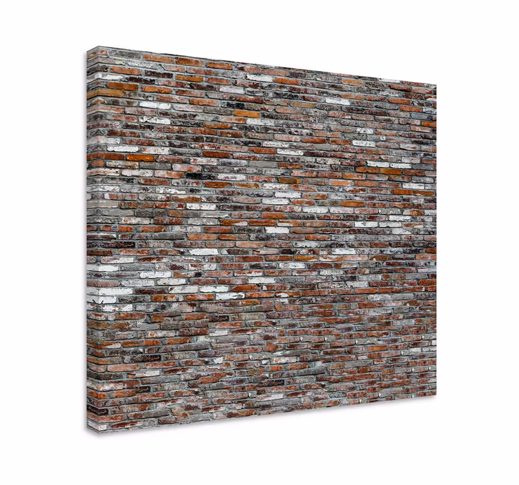 Quadro decorativo ornamental superfície de tijolo rústico - TenStickers