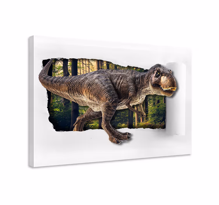 Quadro de dinossauro Dinossauro 3d - TenStickers