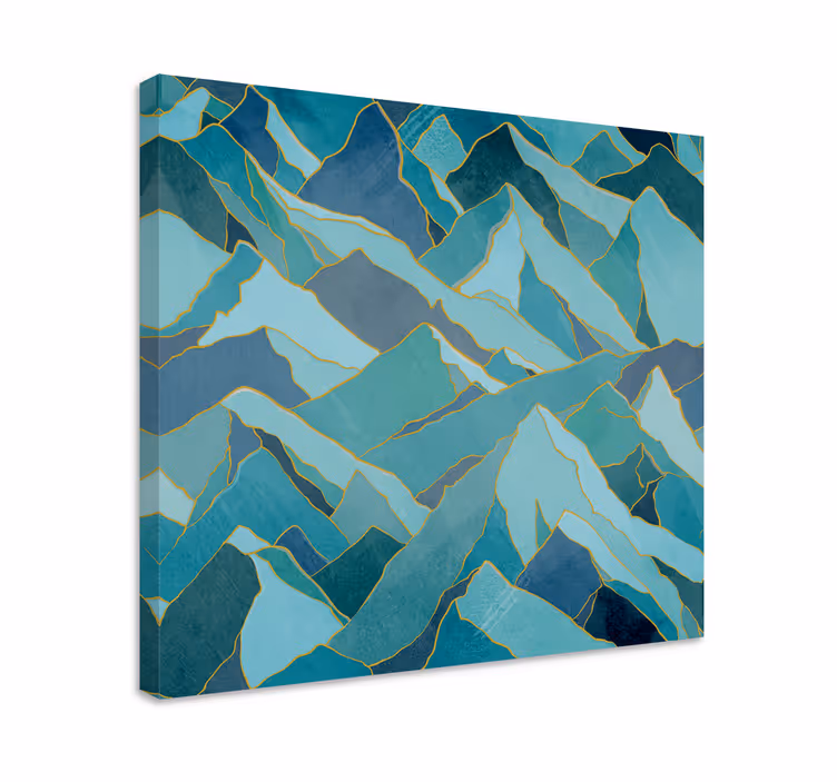Quadro de paisagem picos de montanha abstratos - TenStickers