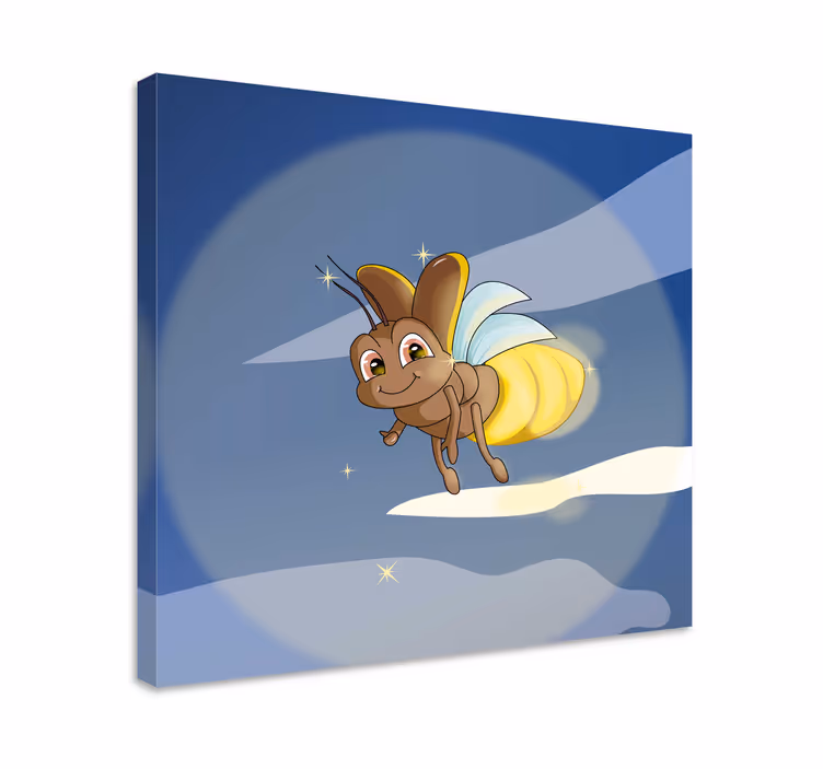 Quadro de pássaros inseto voador feliz - TenStickers