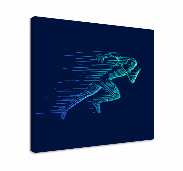 Quadro de arte Corrida abstrata - TenStickers