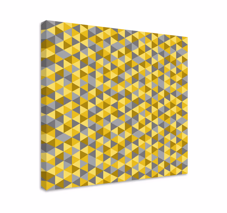 Quadro de figuras geométricas conjunto de triângulos - TenStickers