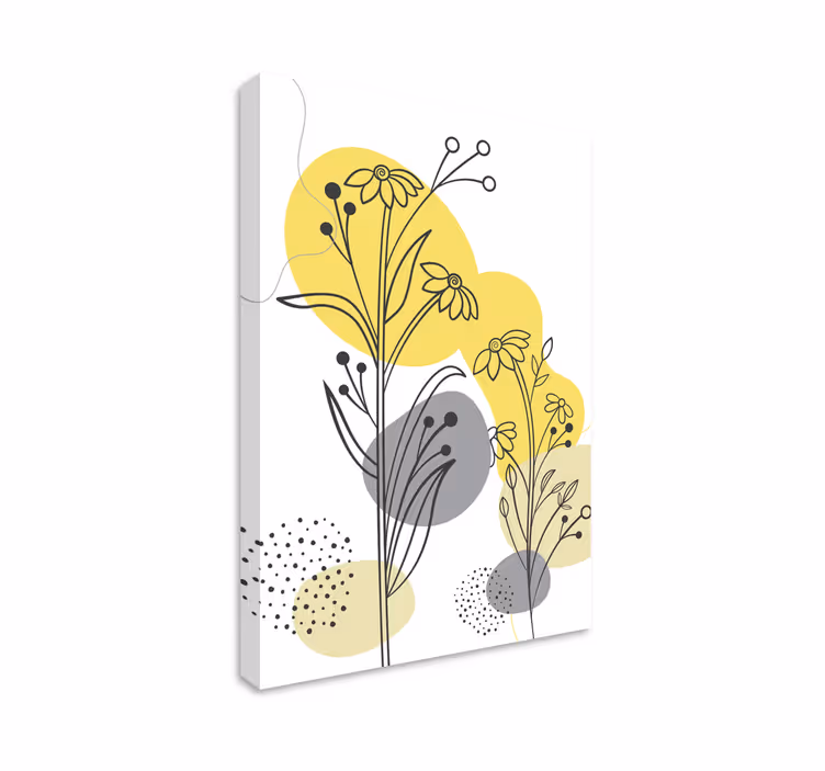 Quadro de flores arranjo botânico ornamental - TenStickers