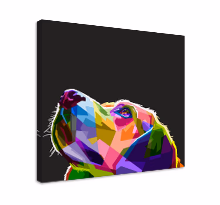 Quadro de cães cão arco-íris - TenStickers
