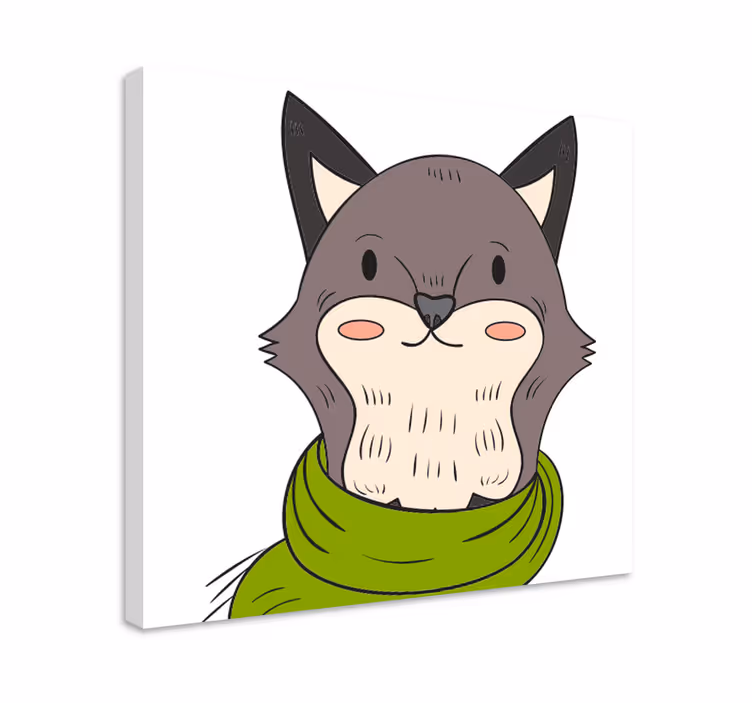 Quadro animais personagem amigável - TenStickers