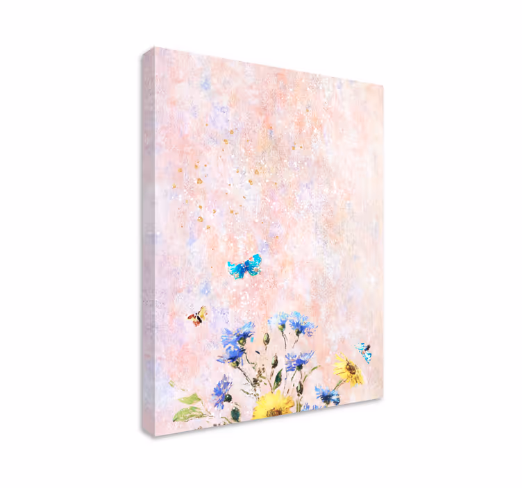 Quadro de flores cena floral delicada - TenStickers