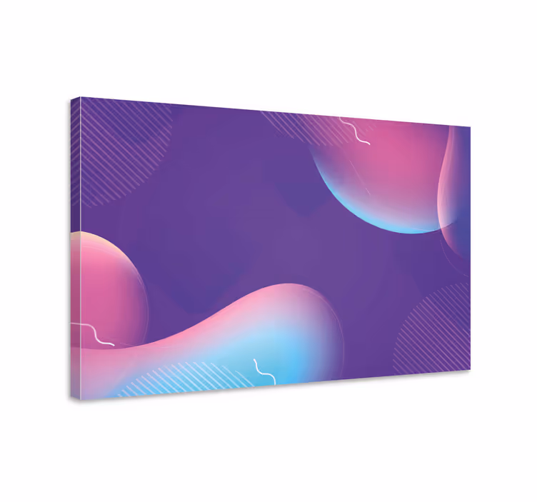 Quadro decorativo moderno formas fluídas abstratas - TenStickers
