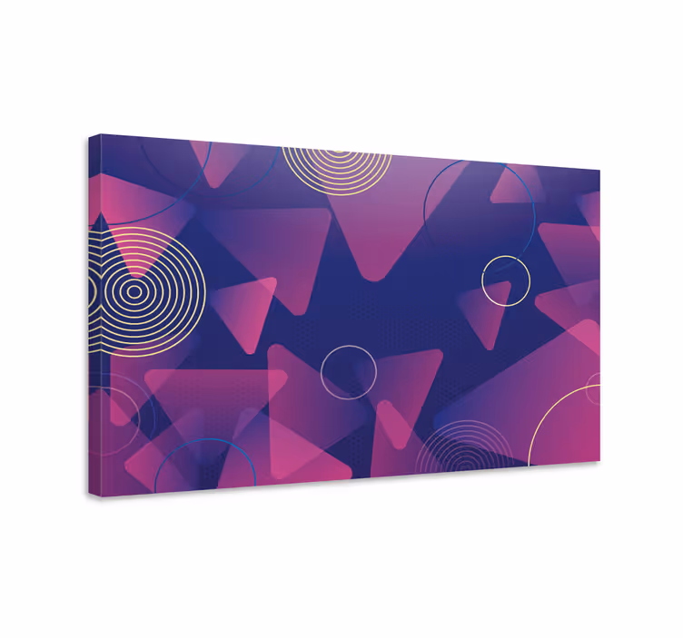 Quadro de figuras geométricas padrão de formas dinâmicas - TenStickers