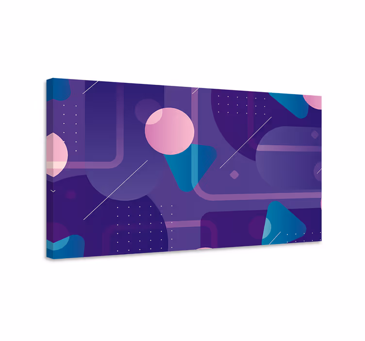 Quadro de figuras geométricas design de formas abstratas - TenStickers